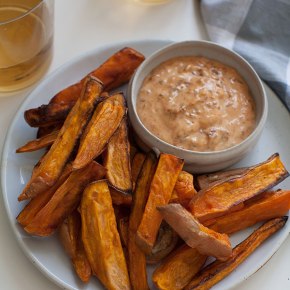 Sweet Potato Fries with Chipotle Mayonnaise